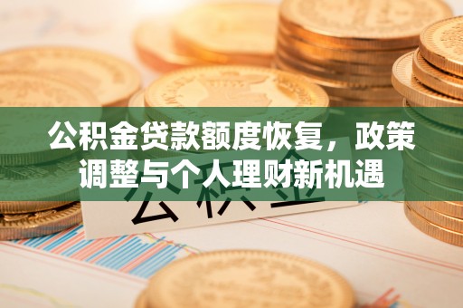 新埤公积金贷款额度恢复，政策调整与个人理财新机遇