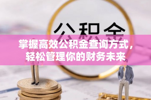 庆云掌握高效公积金查询方式，轻松管理你的财务未来