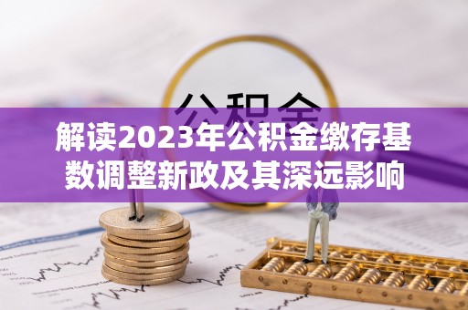 石狮解读2023年公积金缴存基数调整新政及其深远影响